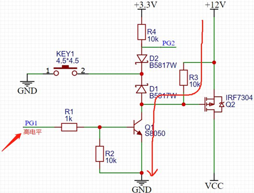 PMOS 一鍵開關(guān)機 電路