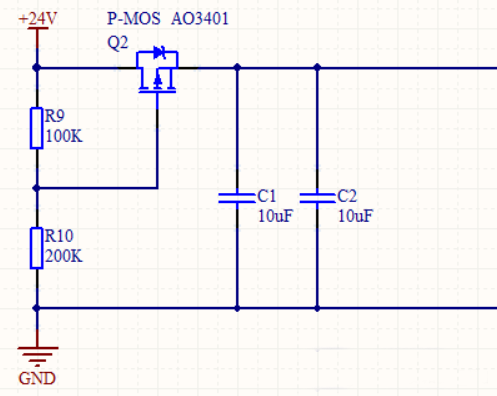 電源反接保護(hù)電路 MOS管 自恢復(fù)保險(xiǎn)絲過(guò)流
